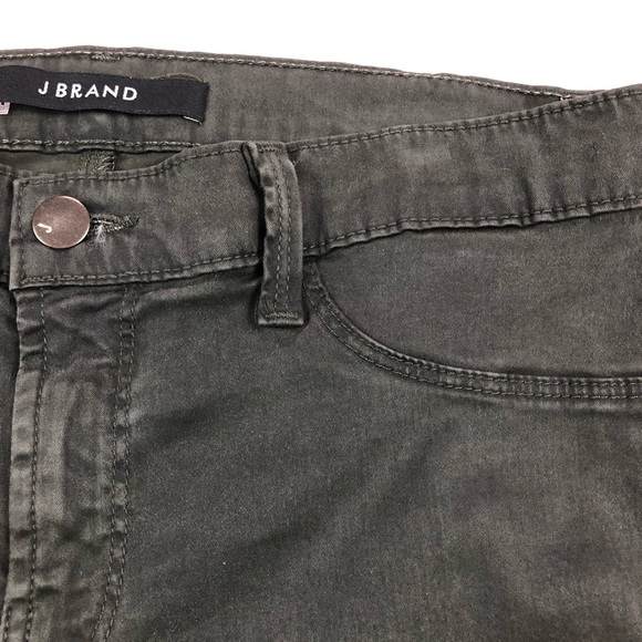 J Brand Super Skinny Dark Green Jeans Size 29 - Picture 3 of 8